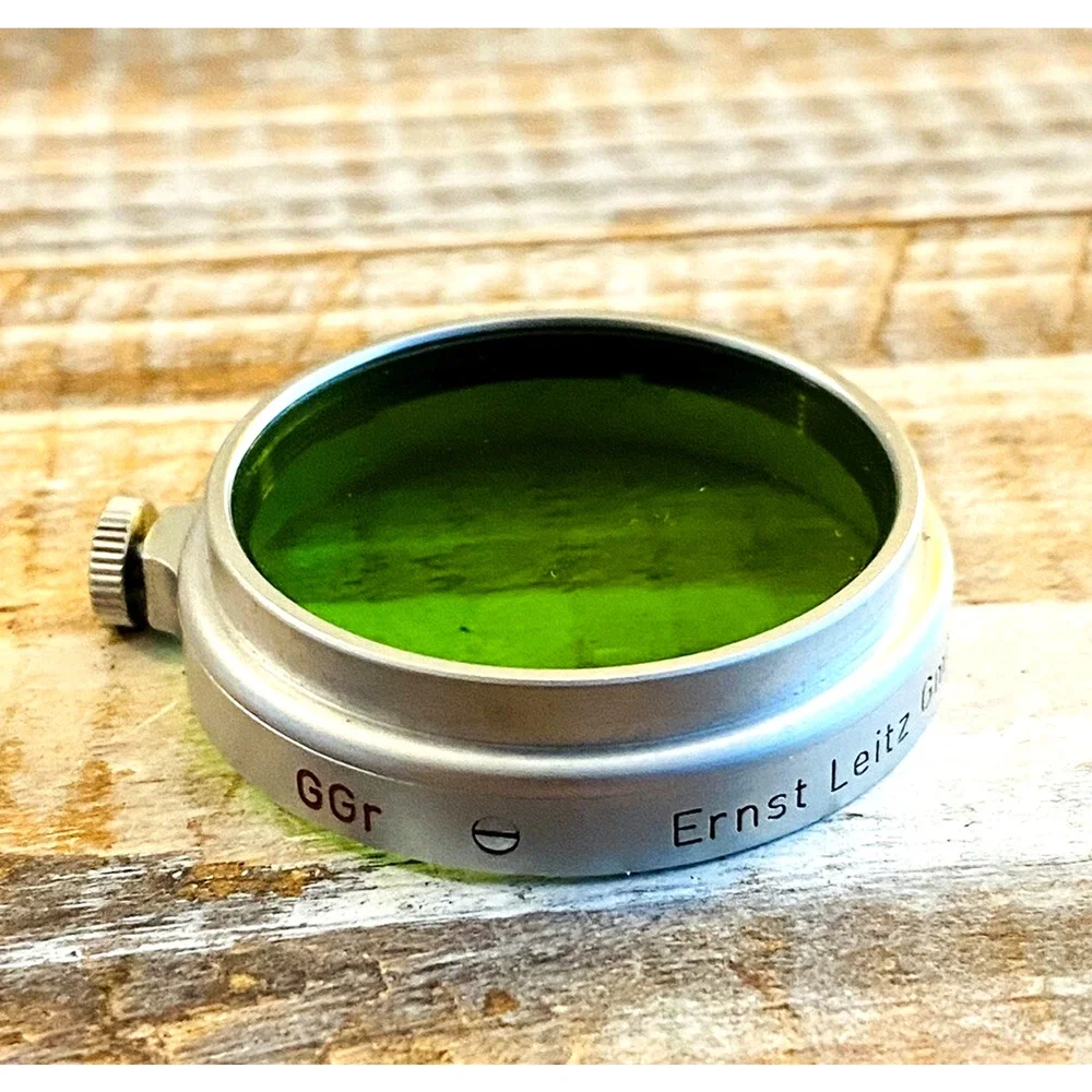 Vintage Leica Leitz Wetzlar GGr Green Filter Germany w/ Original Case